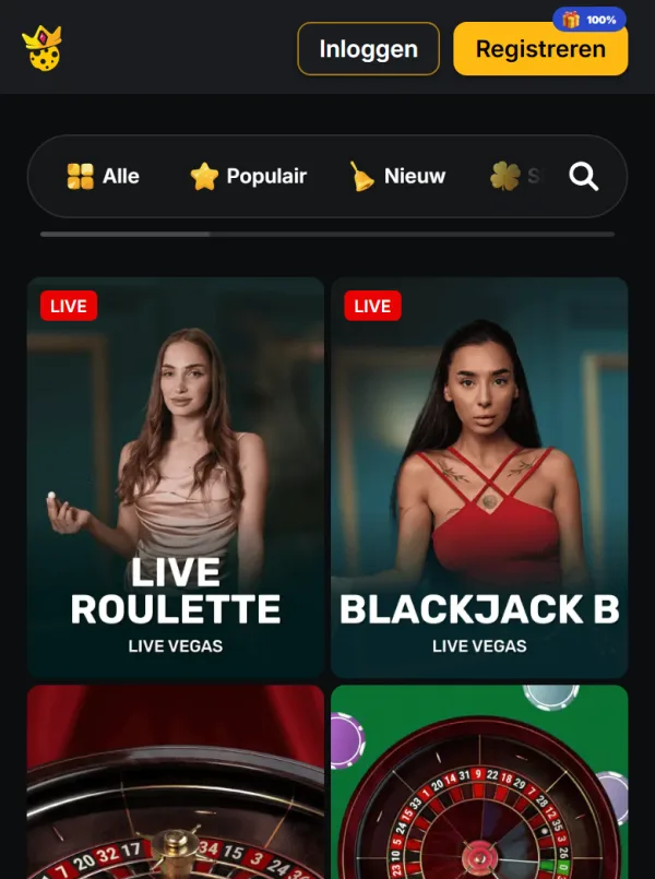 Live casino op de telefoon met live roulette en blackjack